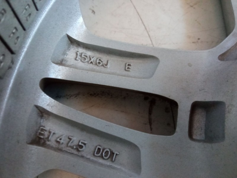 Recambio de llanta alumino 15´´ para ford ka+ iii (uk, fk) 1.2 ti-vct referencia OEM IAM 15X6JET47.5  