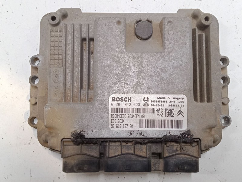 Recambio de centralita motor uce para peugeot partner monospace (5_, g_) 1.6 hdi 75 referencia OEM IAM 9653958980 0281012620 966