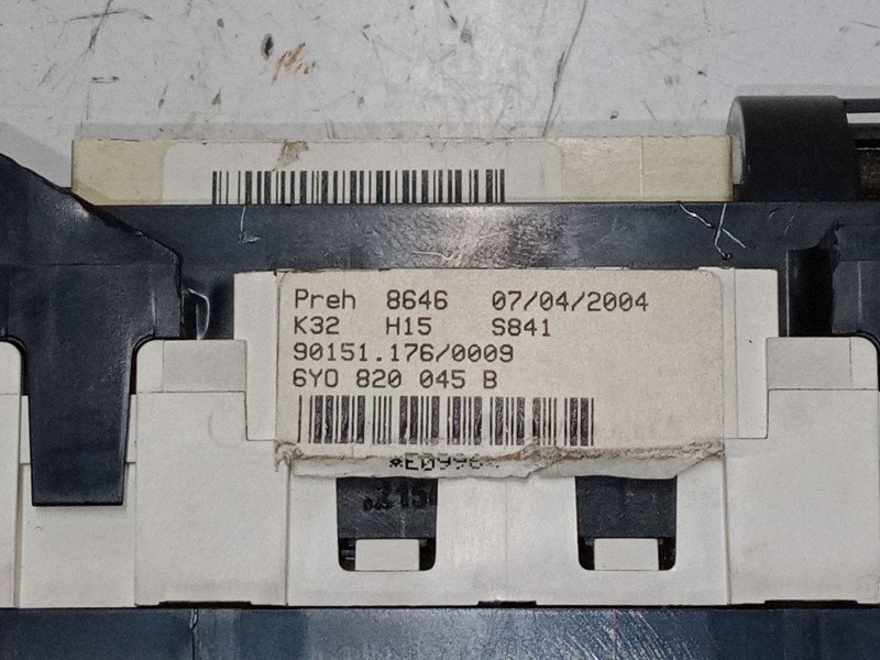 Recambio de mando climatizador para skoda fabia i (6y2) 1.4 16v referencia OEM IAM 6YO820045B  6Y0820045B