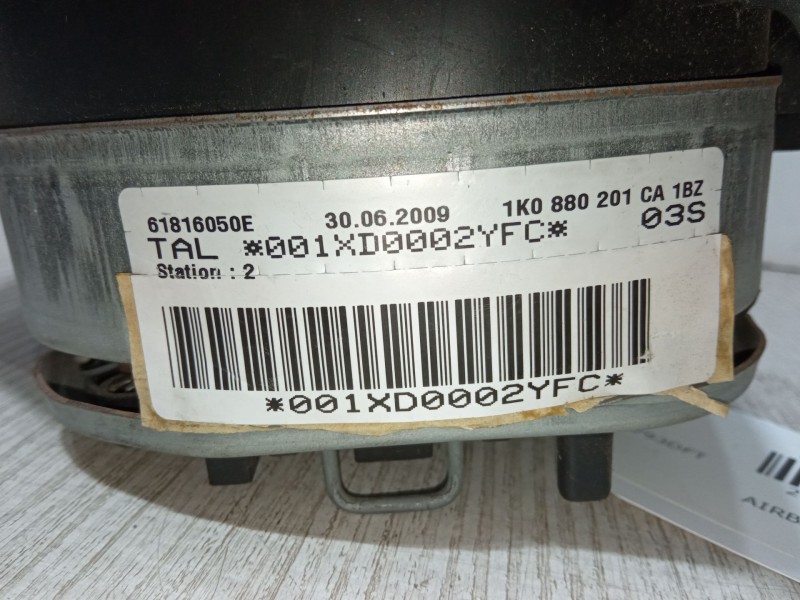 Recambio de airbag volante para volkswagen golf v (1k1) 1.9 tdi referencia OEM IAM 61816050E1K0880201CA1BZ  