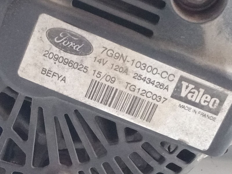 Recambio de alternador para ford fiesta vi (cb1, ccn) 1.25 referencia OEM IAM 7G9N10300CC  