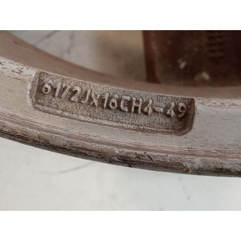 Recambio de llanta aluminio 16´´ para renault megane ii (bm0/1_, cm0/1_) 1.9 dci (bm0g, cm0g) referencia OEM IAM 6.5JX16CH4ET49  Recambio de llanta aluminio 16´´ para renault megane ii (bm0/1_, cm0/1_) 1.9 dci (bm0g, cm0g) referencia OEM IAM 6.5JX16CH4ET49