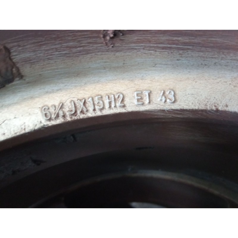 Recambio de llanta alumino 15´´ para volkswagen golf iv (1j1) 1.4 16v referencia OEM IAM 6.5JX15H2ET43  