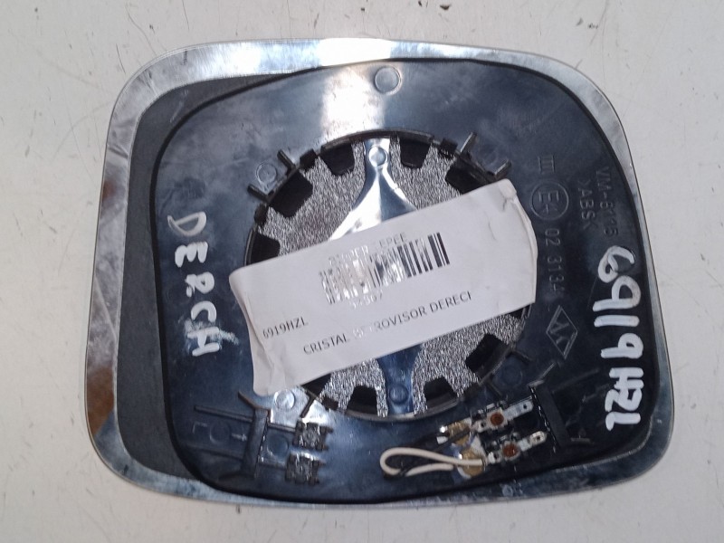 Recambio de cristal retrovisor derecho para peugeot bipper tepee 1.3 hdi 75 referencia OEM IAM   