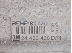 Recambio de intercooler para opel zafira a monospace (t98) 2.2 dti 16v (f75) referencia OEM IAM 24436438   2