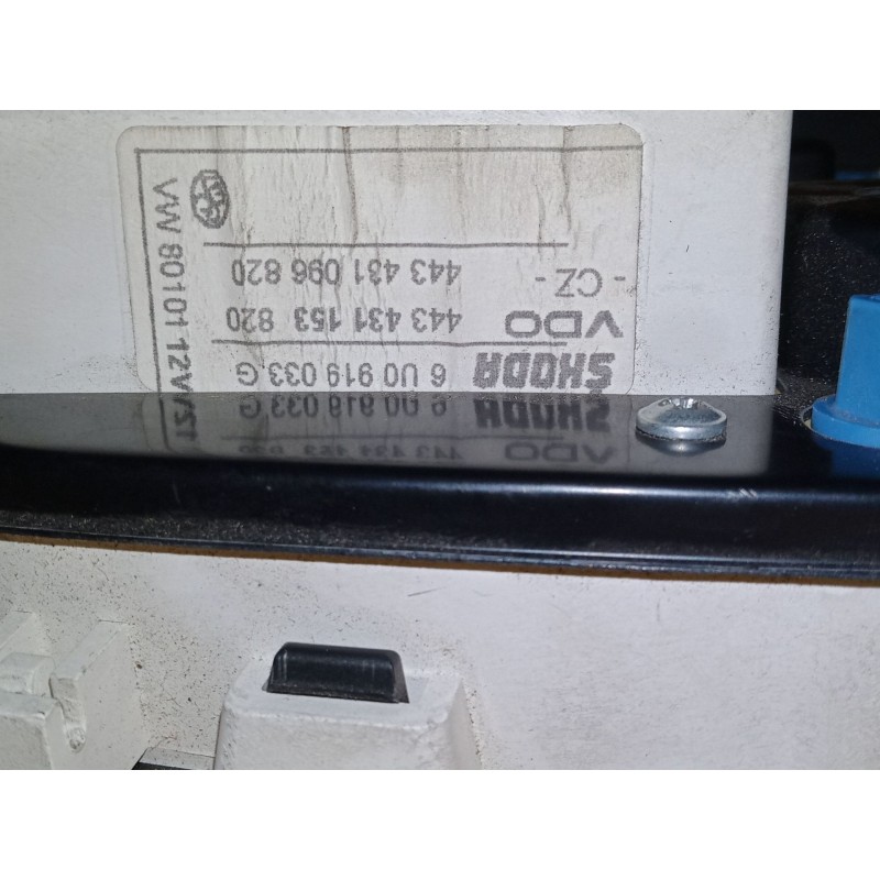 Recambio de cuadro instrumentos para skoda felicia ii (6u1) 1.3 referencia OEM IAM 6U0919033G 443 431 153 820 443 431 096 820