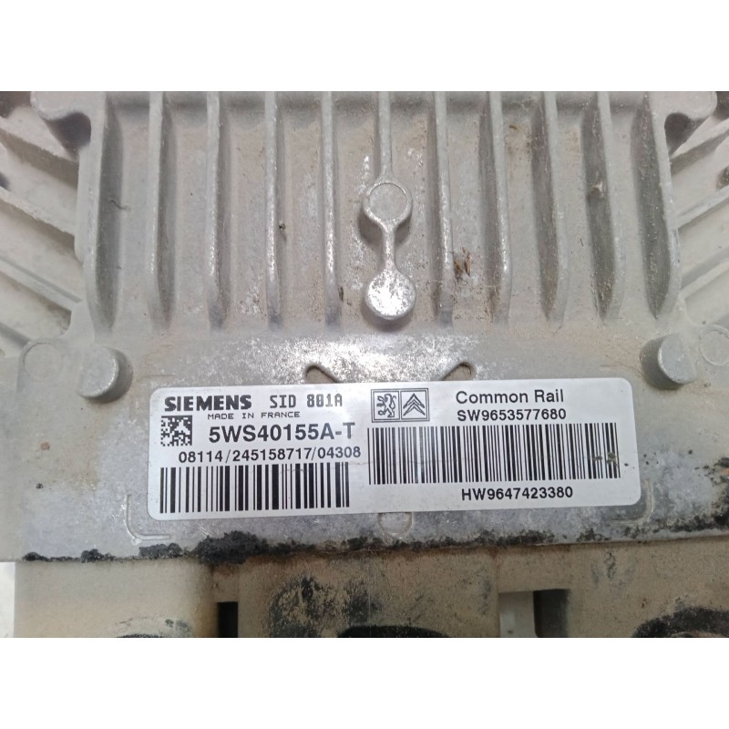 Recambio de centralita motor uce para peugeot partner monospace (5_, g_) 2.0 hdi referencia OEM IAM 9653577680 5WS40155AT 964742