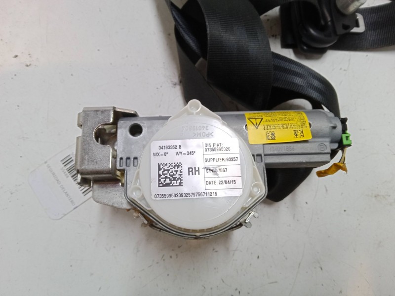 Recambio de cinturon seguridad delantero derecho para fiat 500l (351_, 352_) 1.6 d multijet (199lye1b) referencia OEM IAM   