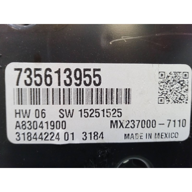 Recambio de mando climatizador para fiat 500l (351_, 352_) 1.6 d multijet (199lye1b) referencia OEM IAM 735613955  