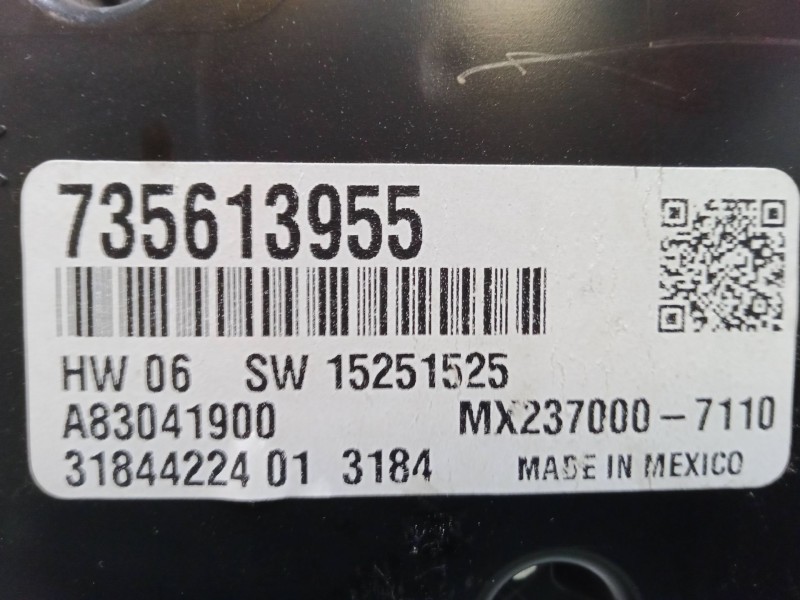 Recambio de mando climatizador para fiat 500l (351_, 352_) 1.6 d multijet (199lye1b) referencia OEM IAM 735613955  