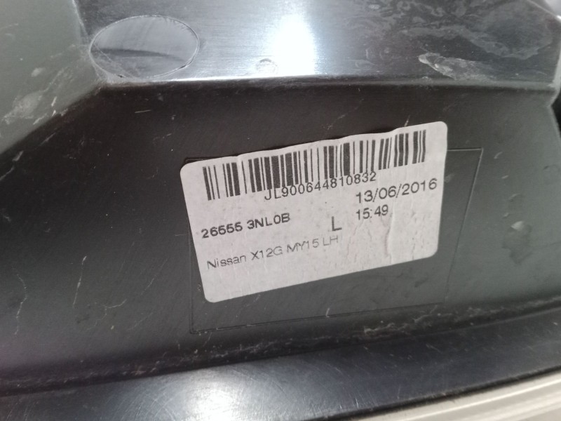 Recambio de piloto trasero izquierdo para nissan leaf (ze0) electric referencia OEM IAM 26555-3NL0B  