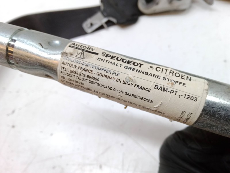 Recambio de cinturon seguridad delantero derecho para citroën c3 picasso (sh_) 1.6 hdi referencia OEM IAM   