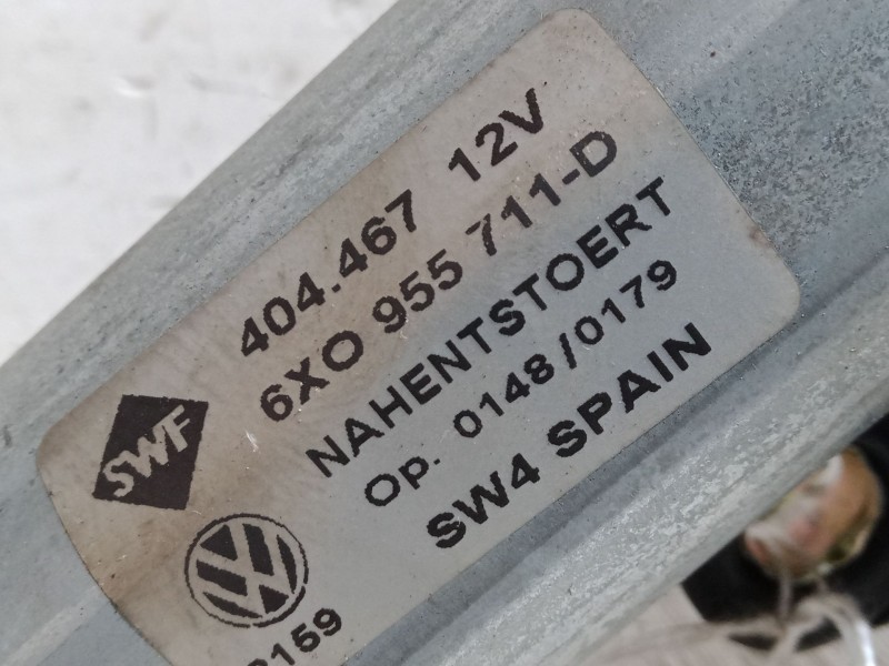 Recambio de motor limpia trasero para seat arosa (6h1) 1.0 referencia OEM IAM 6XO955711D  