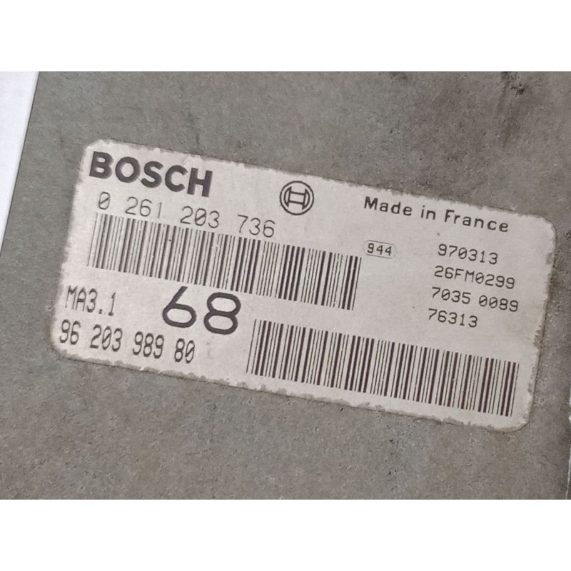 Recambio de centralita motor uce para citroën saxo (s0, s1) 1.1 x, sx referencia OEM IAM 0261203736  