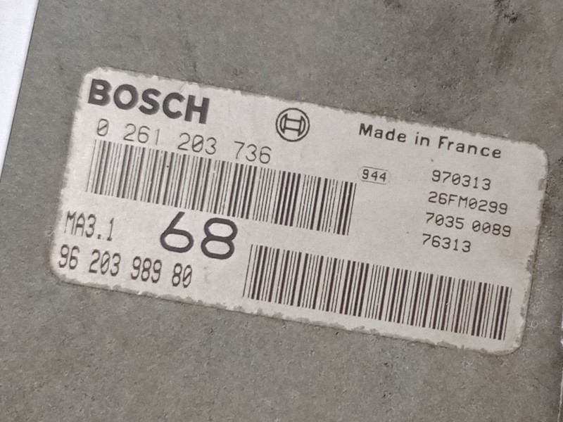 Recambio de centralita motor uce para citroën saxo (s0, s1) 1.1 x, sx referencia OEM IAM 0261203736  