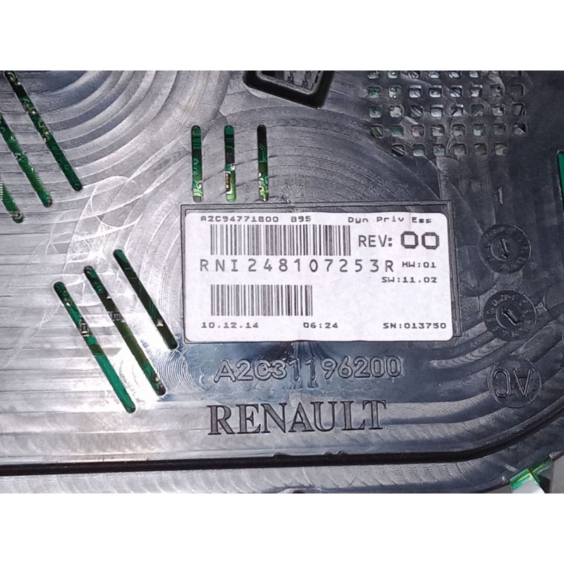 Recambio de cuadro instrumentos para renault megane iii hatchback (bz0/1_, b3_) 1.2 tce (bz2b, bz11) referencia OEM IAM   