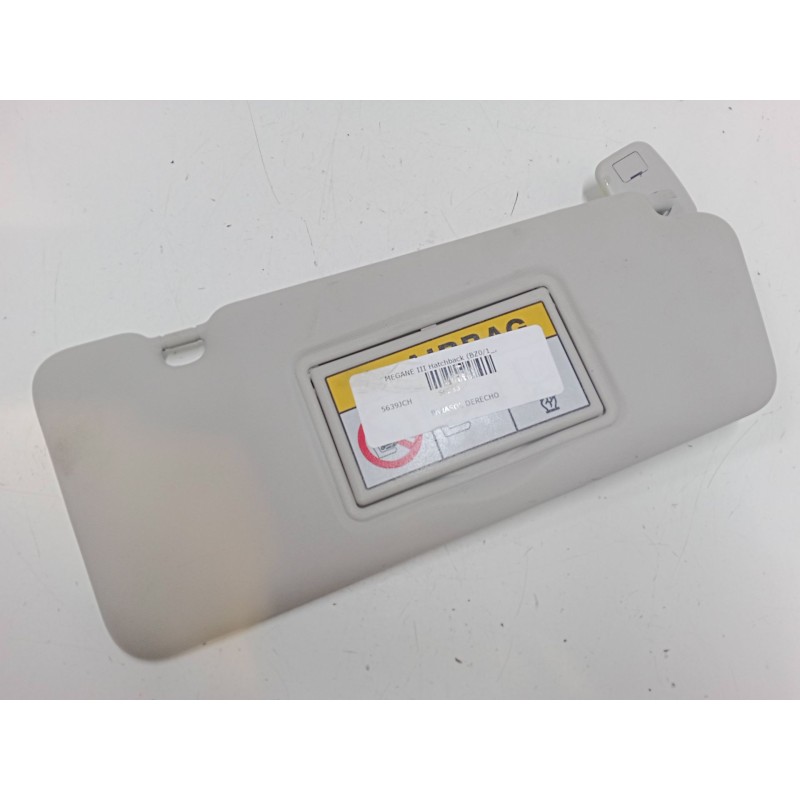 Recambio de parasol derecho para renault megane iii hatchback (bz0/1_, b3_) 1.2 tce (bz2b, bz11) referencia OEM IAM   