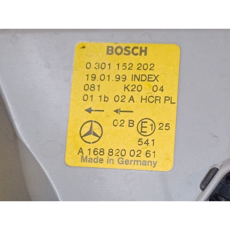 Recambio de faro derecho para mercedes-benz clase a (w168) a 140 (168.031, 168.131) referencia OEM IAM   