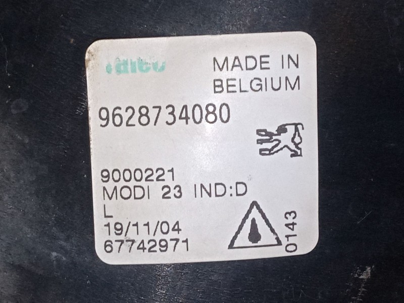Recambio de faro antiniebla izquierdo para peugeot 206 hatchback (2a/c) 2.0 s16 referencia OEM IAM 9628734080  