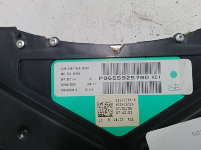 Recambio de cuadro instrumentos para peugeot 307 sw (3h) 2.0 16v referencia OEM IAM   