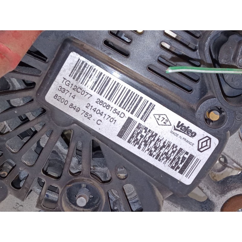 Recambio de alternador para renault megane iii hatchback (bz0/1_, b3_) 1.2 tce (bz2b, bz11) referencia OEM IAM   