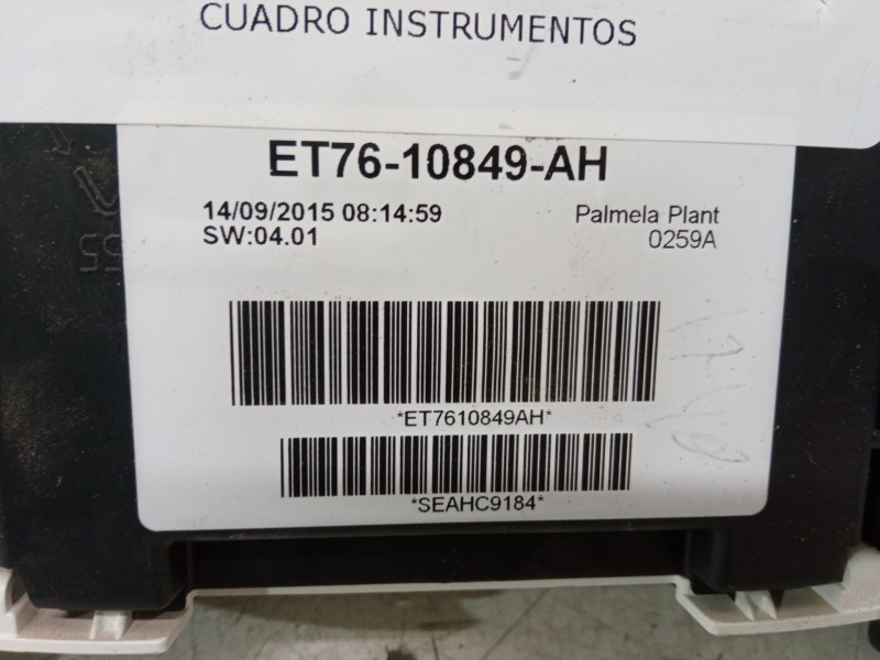 Recambio de cuadro instrumentos para ford tourneo courier b460 monospace 1.0 ecoboost referencia OEM IAM ET7610849AH  