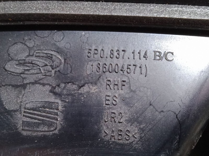 Recambio de maneta interior puerta delantera derecha para seat leon (1p1) 1.6 tdi referencia OEM IAM   