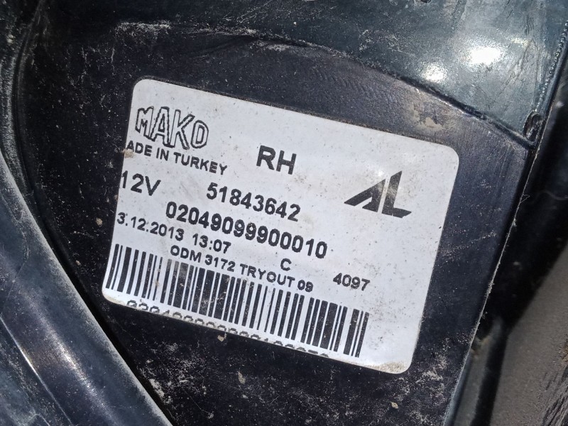 Recambio de piloto trasero derecho para fiat panda (312_, 319_) 1.2 (312pxa1a) referencia OEM IAM   