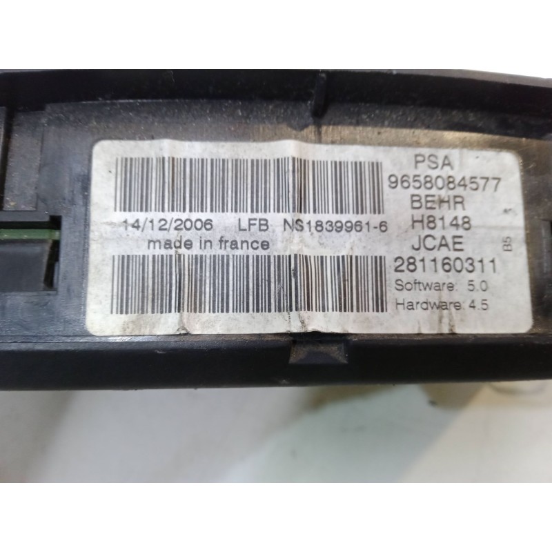 Recambio de mando climatizador para citroën c4 coupé (la_) 1.6 hdi referencia OEM IAM 9658084577  281160311