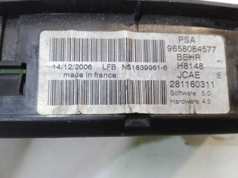 Recambio de mando climatizador para citroën c4 coupé (la_) 1.6 hdi referencia OEM IAM 9658084577  281160311