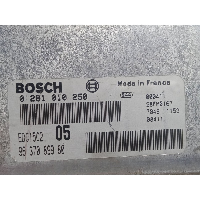 Recambio de centralita motor uce para peugeot 206 hatchback (2a/c) 2.0 hdi 90 referencia OEM IAM   