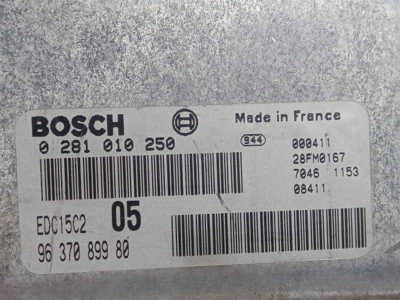 Recambio de centralita motor uce para peugeot 206 hatchback (2a/c) 2.0 hdi 90 referencia OEM IAM   