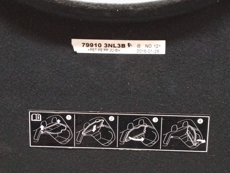 Recambio de bandeja trasera para nissan leaf (ze0) electric referencia OEM IAM   