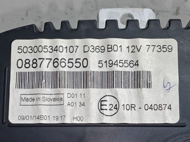 Recambio de cuadro instrumentos para fiat panda (312_, 319_) 1.2 (312pxa1a) referencia OEM IAM   