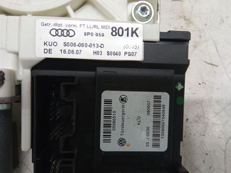 Recambio de elevalunas electrico delantero izquierdo para audi a3 (8p1) 1.6 fsi referencia OEM IAM   