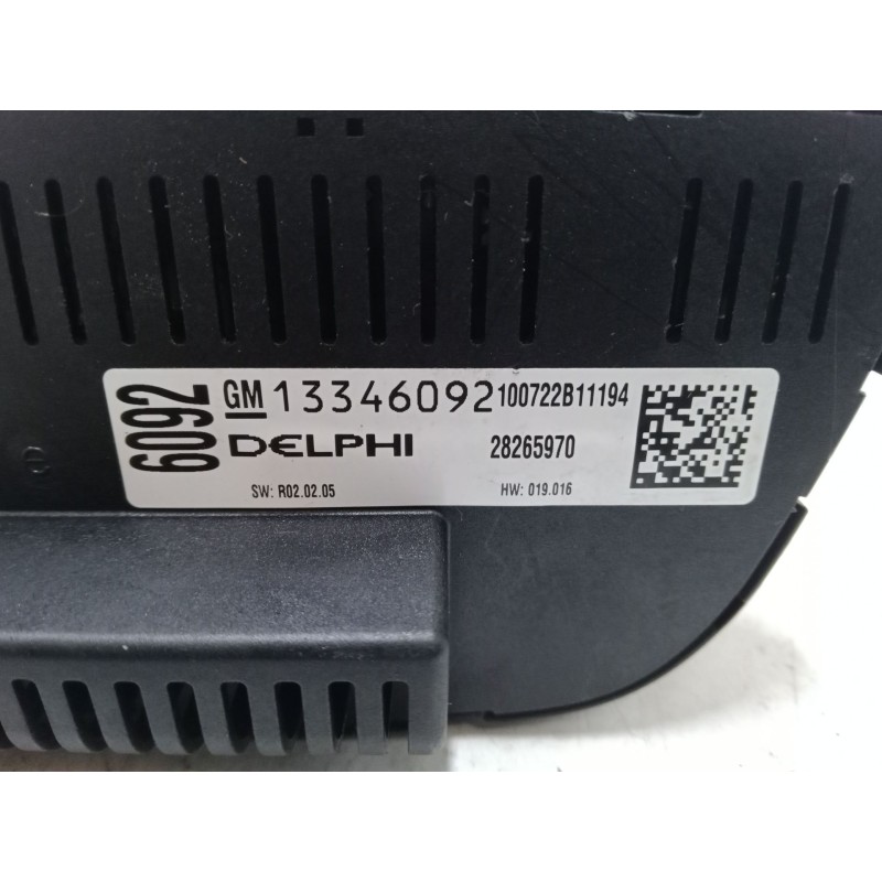 Recambio de mando climatizador para opel meriva b monospace (s10) 1.7 cdti (75) referencia OEM IAM 13346092  