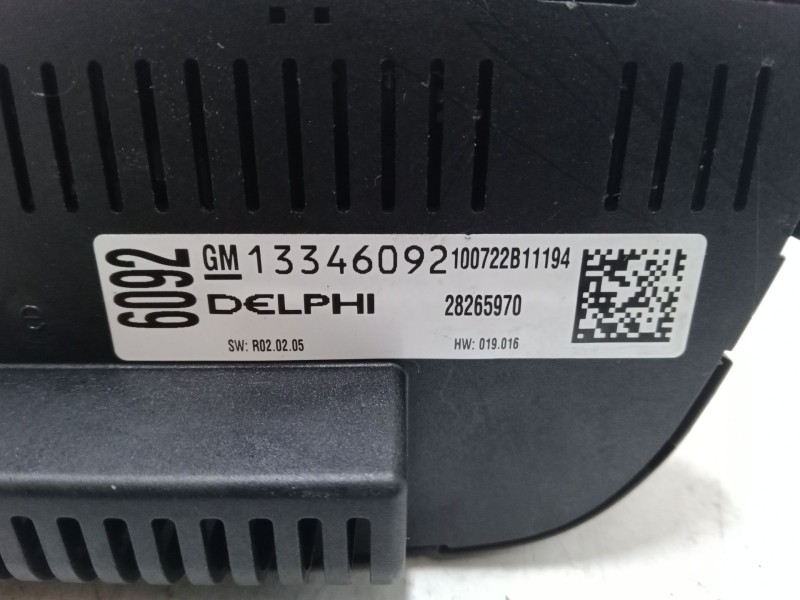 Recambio de mando climatizador para opel meriva b monospace (s10) 1.7 cdti (75) referencia OEM IAM 13346092  