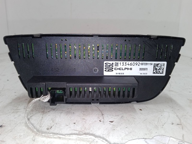 Recambio de mando climatizador para opel meriva b monospace (s10) 1.7 cdti (75) referencia OEM IAM 13346092  