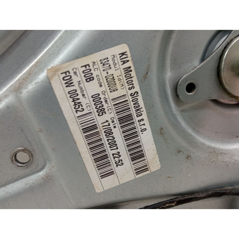 Recambio de elevalunas electrico trasero izquierdo para kia sportage ii (je_, km_) 2.0 i 16v referencia OEM IAM   