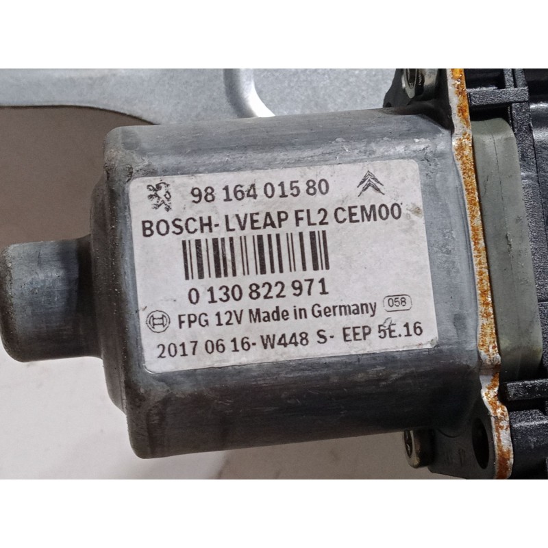 Recambio de elevalunas electrico trasero izquierdo para peugeot 2008 i (cu_) 1.2 thp 130 / puretech 130 referencia OEM IAM 98164