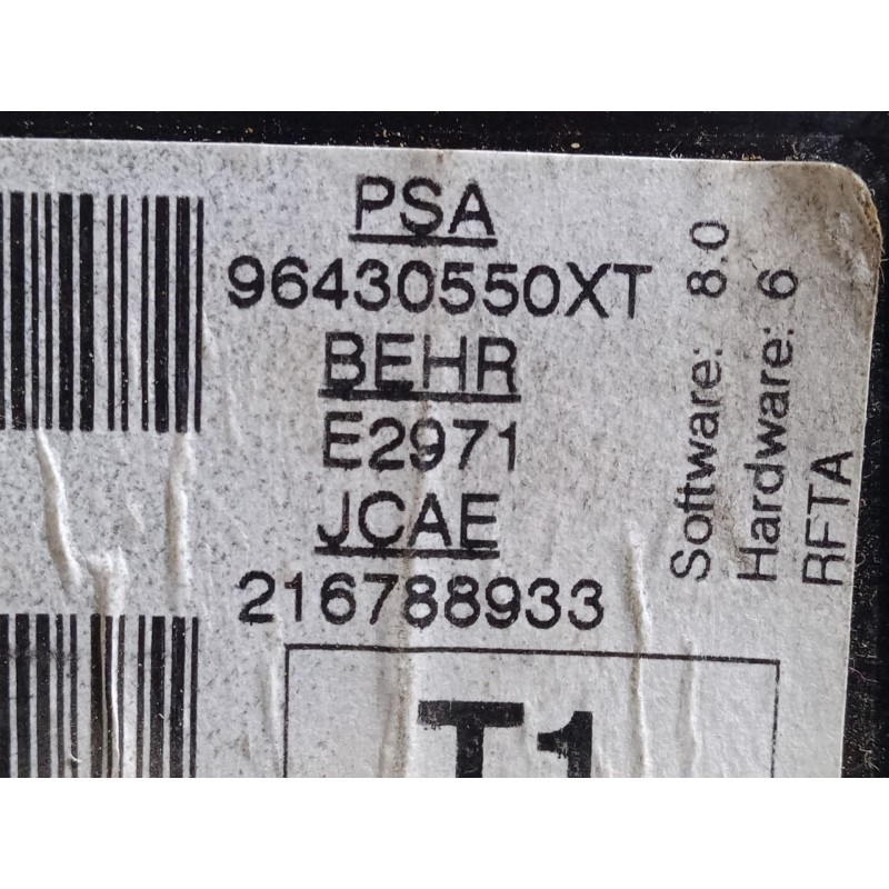 Recambio de mando climatizador para peugeot 206 hatchback (2a/c) 1.4 hdi eco 70 referencia OEM IAM 96430550XT  