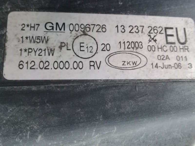 Recambio de faro izquierdo para opel corsa c (x01) 1.2 twinport (f08, f68) referencia OEM IAM   