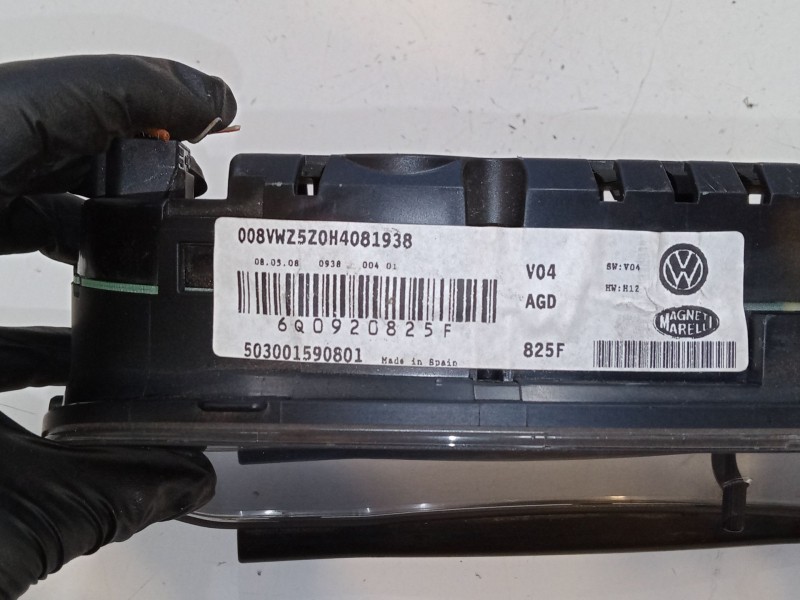 Recambio de cuadro instrumentos para volkswagen polo (9n_, 9a_) 1.4 tdi referencia OEM IAM 008VWZ5Z0G0051806  