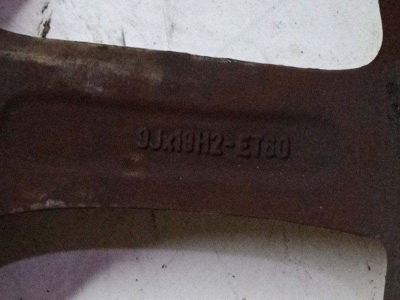 Recambio de llanata aluminio 19´´ para porsche cayenne (9pa) turbo 4.5 referencia OEM IAM   