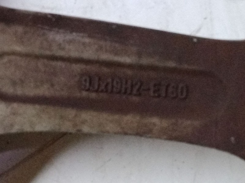 Recambio de llanata aluminio 19´´ para porsche cayenne (9pa) turbo 4.5 referencia OEM IAM   