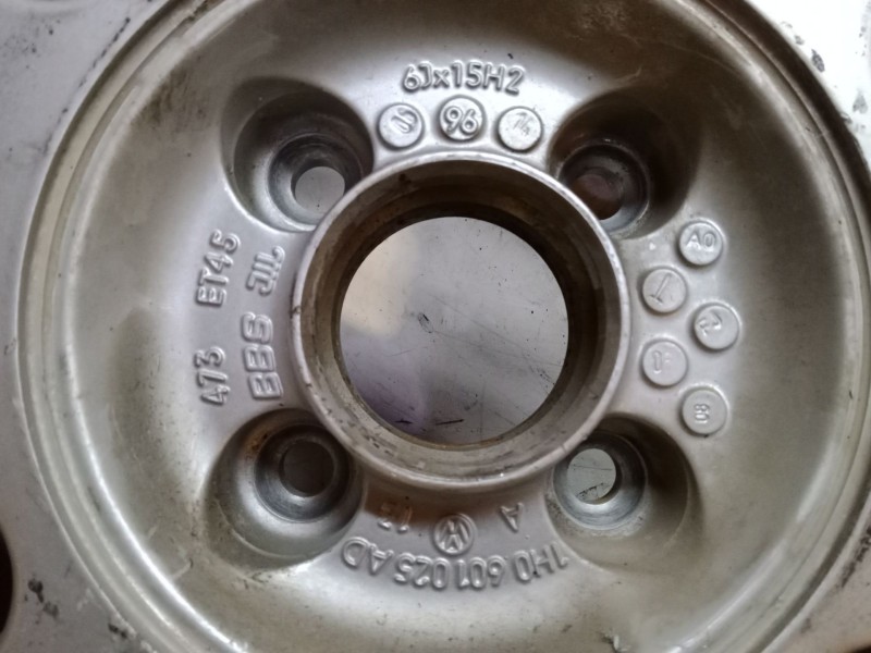 Recambio de llanta alumino 15´´ para volkswagen golf iii variant (1h5) 1.6 referencia OEM IAM   