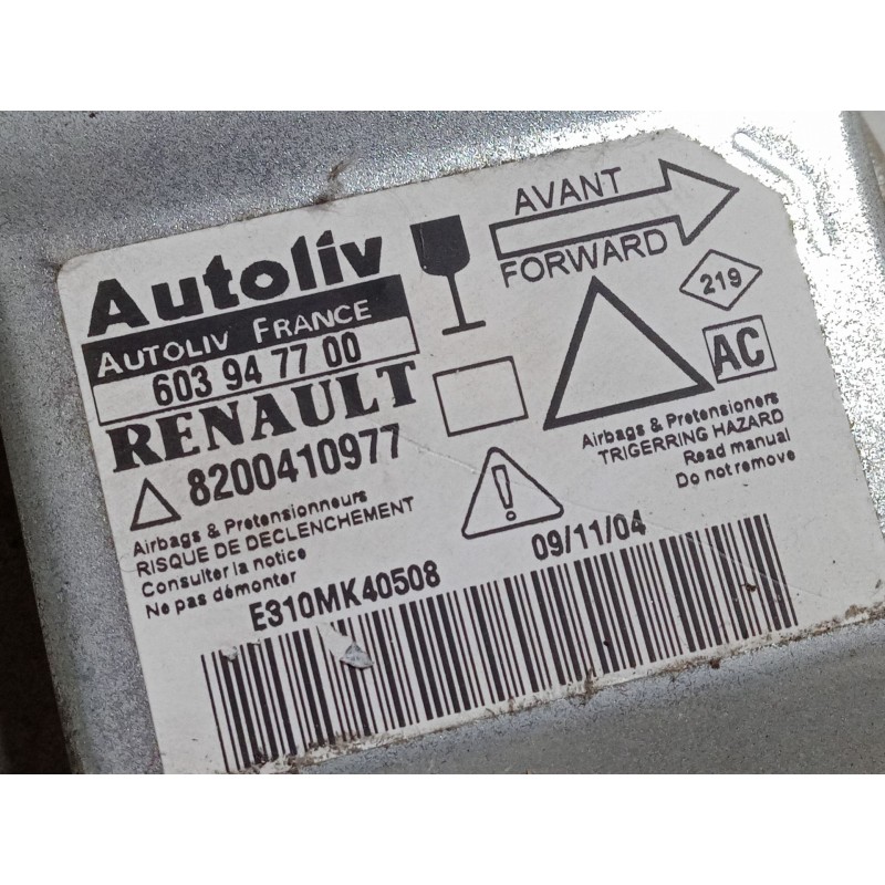 Recambio de centralita airbag para renault laguna ii (bg0/1_) 2.0 16v (bg00, bg0k, bg0p, bg0w) referencia OEM IAM   