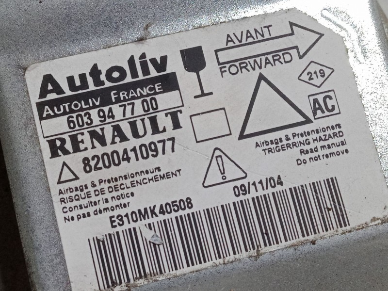 Recambio de centralita airbag para renault laguna ii (bg0/1_) 2.0 16v (bg00, bg0k, bg0p, bg0w) referencia OEM IAM   