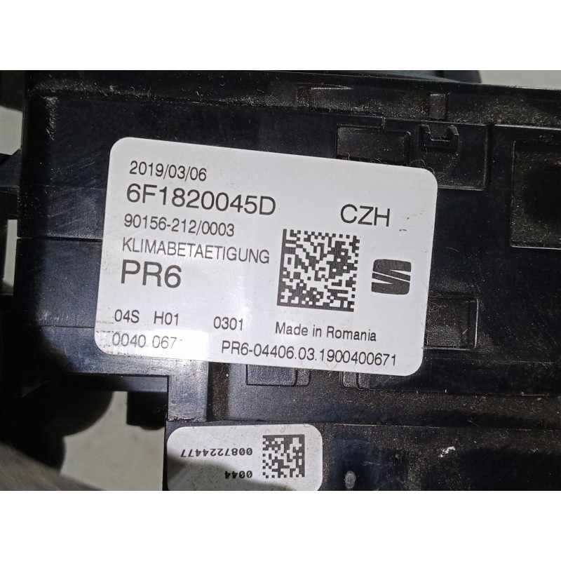 Recambio de mando calefaccion / a/a para seat ibiza v (kj1, kjg) 1.0 tsi referencia OEM IAM 6F1820045D  