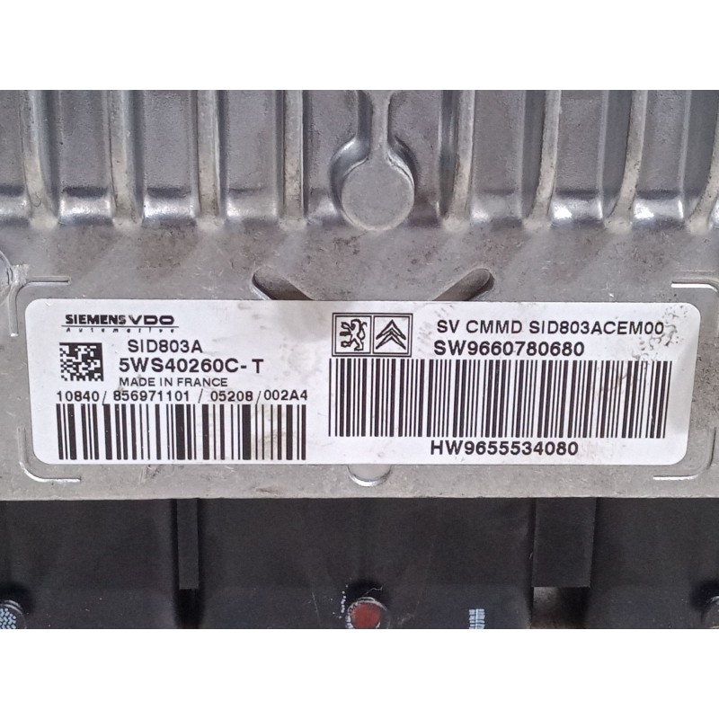 Recambio de centralita motor uce para citroën c5 ii (rc_) 2.0 hdi (rcrhrh) referencia OEM IAM 5WS40260CT 9655534080 9660780680
